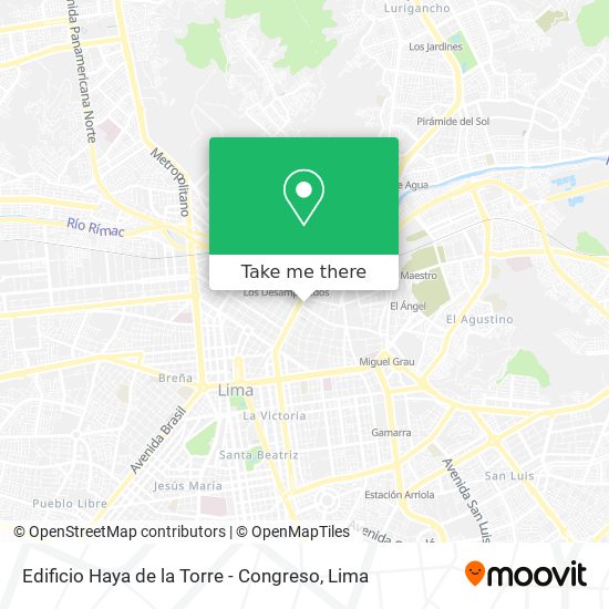 Edificio Haya de la Torre - Congreso map