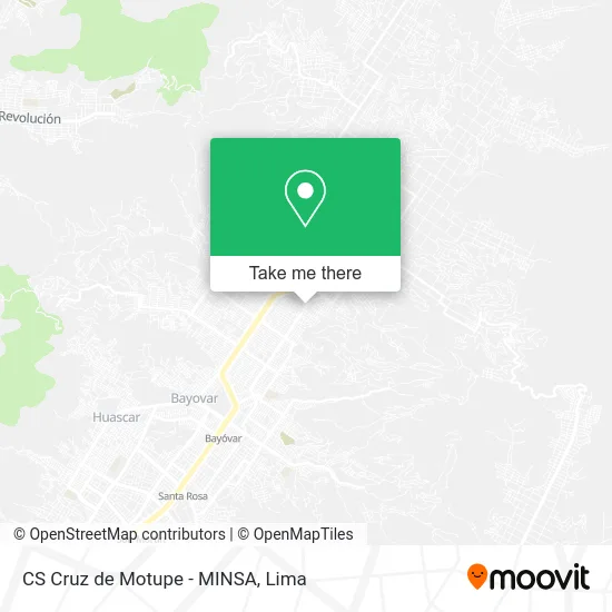 CS Cruz de Motupe - MINSA map