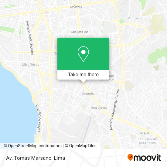 Av. Tomas Marsano map