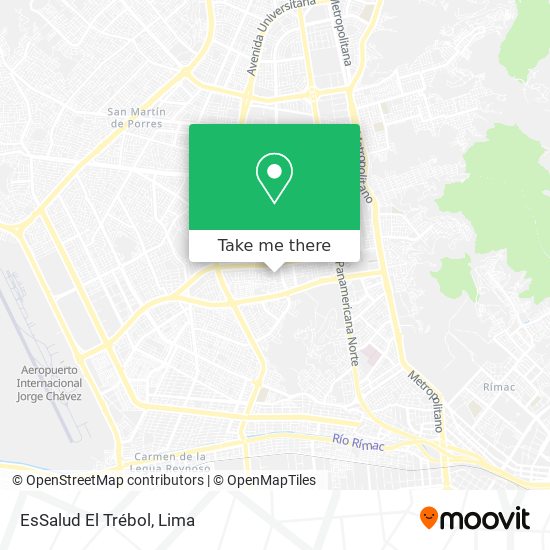 EsSalud El Trébol map
