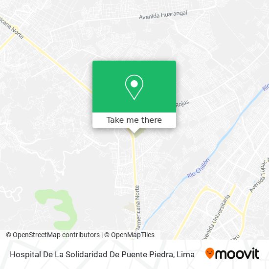 Mapa de Hospital De La Solidaridad De Puente Piedra