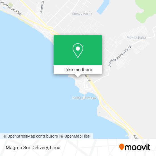 Magma Sur Delivery map