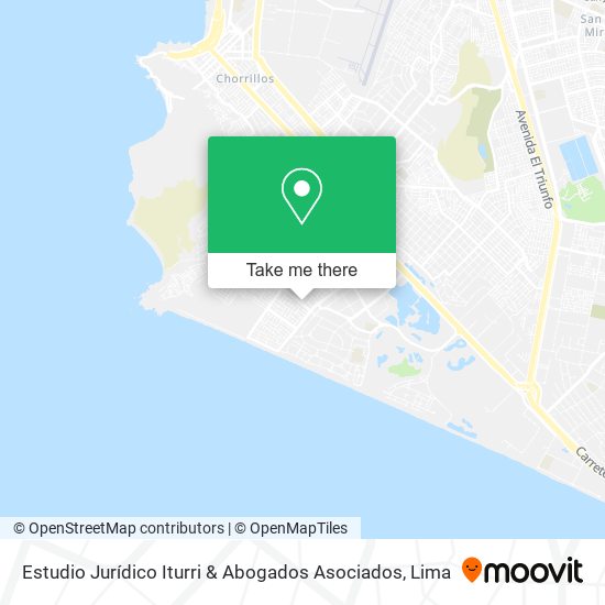 Mapa de Estudio Jurídico Iturri & Abogados Asociados