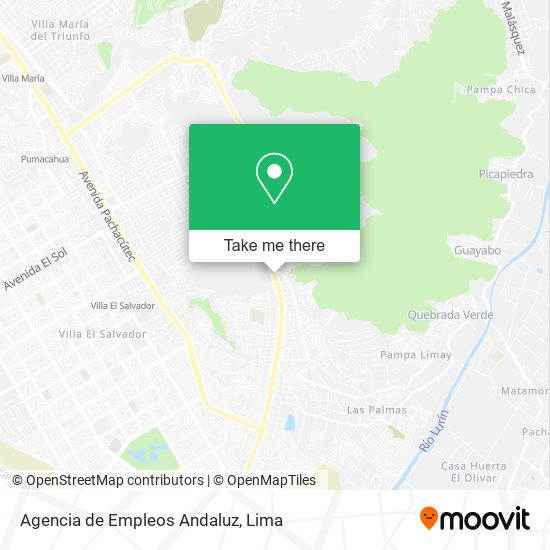 Mapa de Agencia de Empleos Andaluz