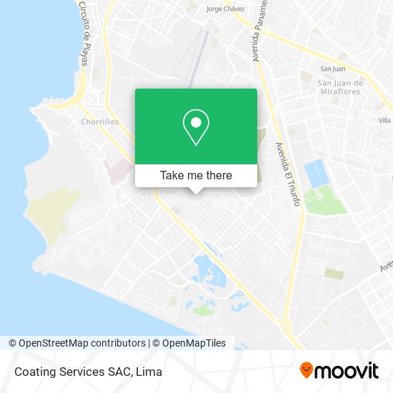 Coating Services SAC map