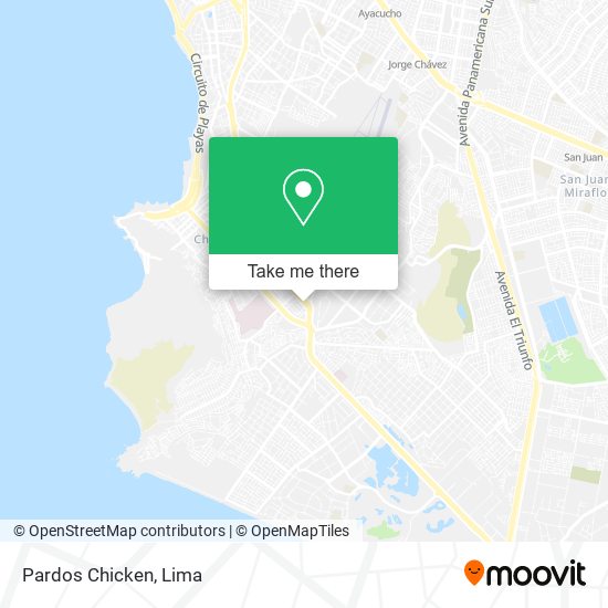 Pardos Chicken map