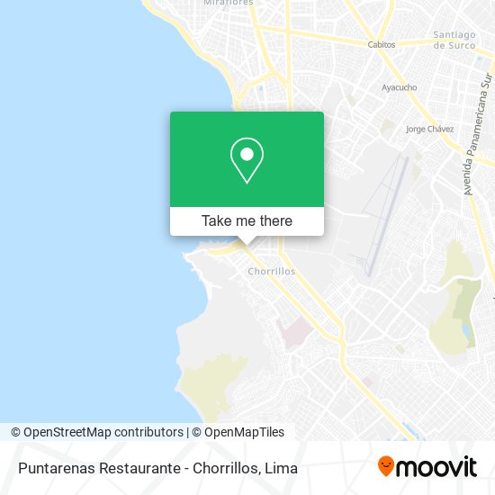 Puntarenas Restaurante - Chorrillos map