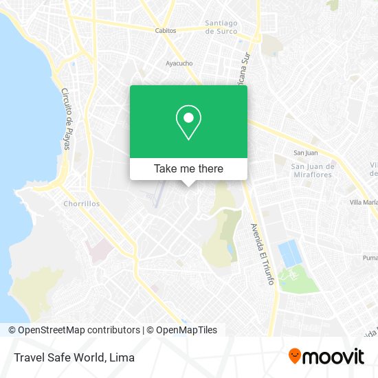 Mapa de Travel Safe World