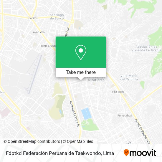 Fdptkd Federación Peruana de Taekwondo map