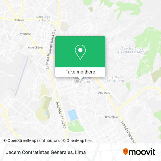 Jecem Contratistas Generales map