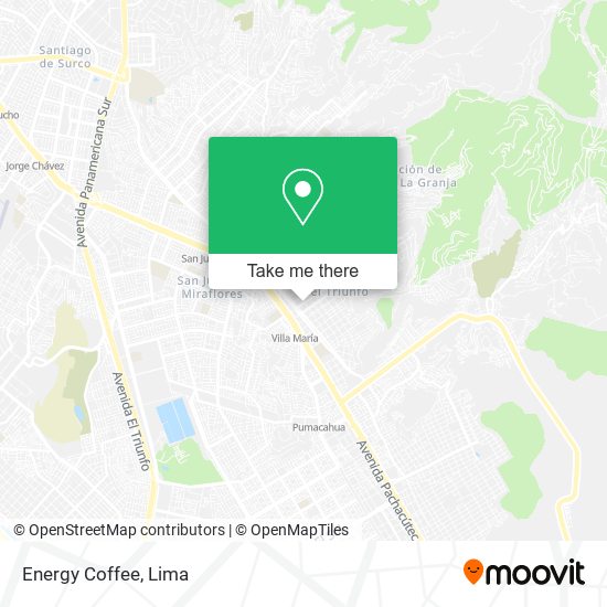 Mapa de Energy Coffee