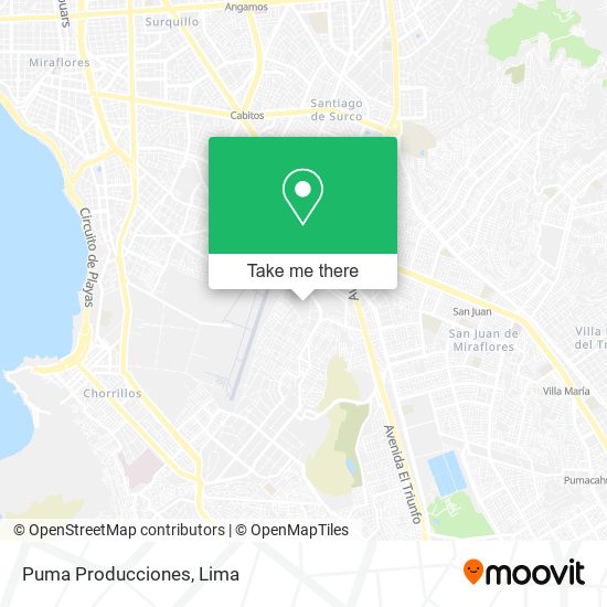 Puma Producciones map