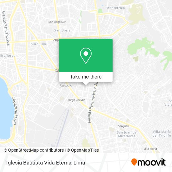 Mapa de Iglesia Bautista Vida Eterna