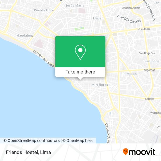 Mapa de Friends Hostel