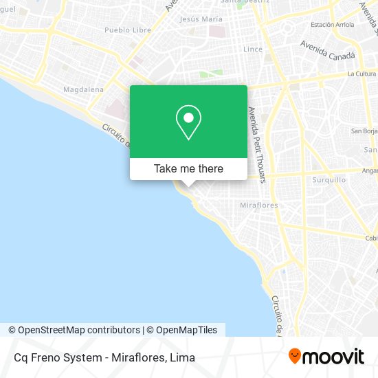 Cq Freno System - Miraflores map