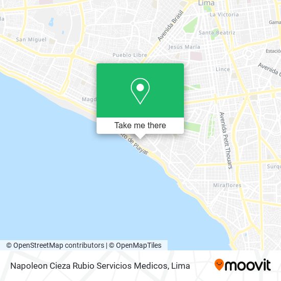 Napoleon Cieza Rubio Servicios Medicos map