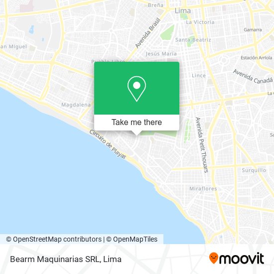 Bearm Maquinarias SRL map