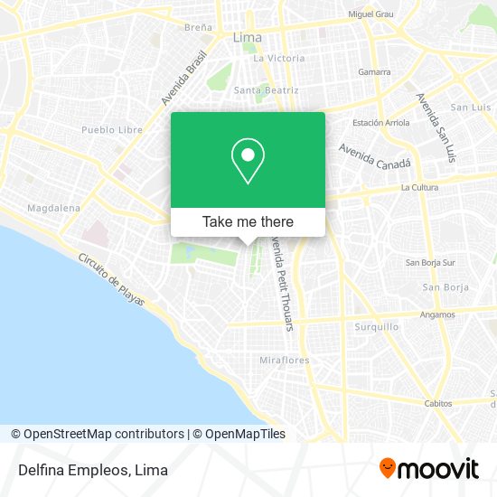 Delfina Empleos map