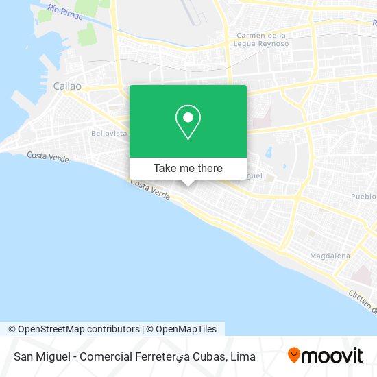 San Miguel - Comercial Ferreterيa Cubas map