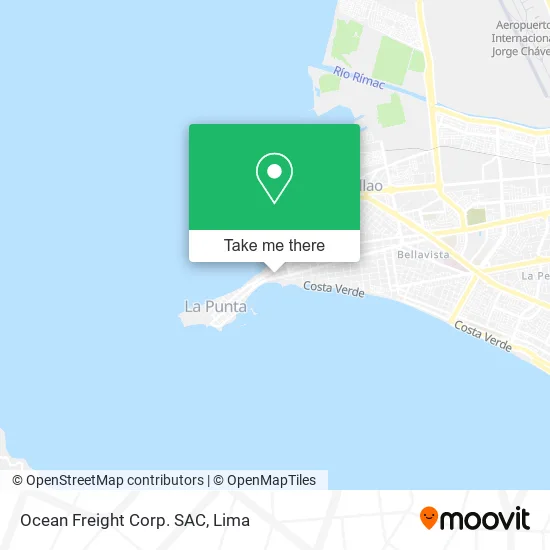 Ocean Freight Corp. SAC map