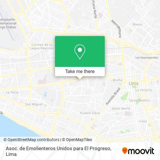 Asoc. de Emolienteros Unidos para El Progreso map
