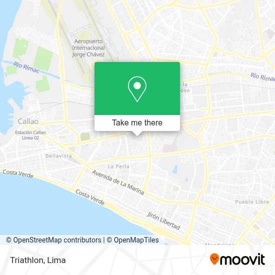 Triathlon map