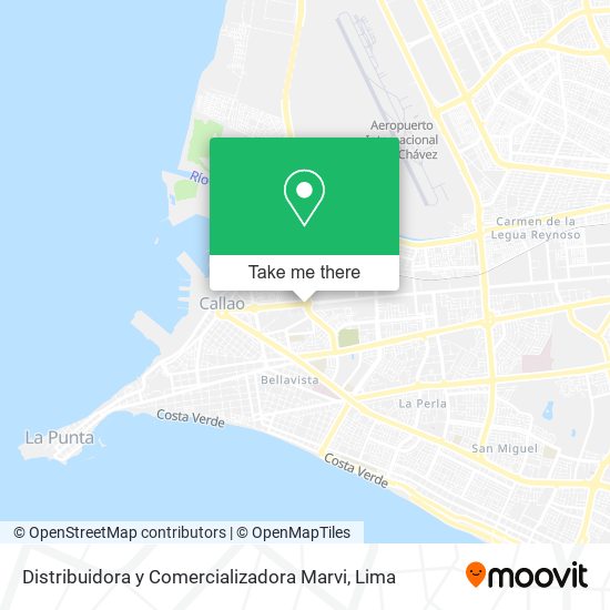 Distribuidora y Comercializadora Marvi map