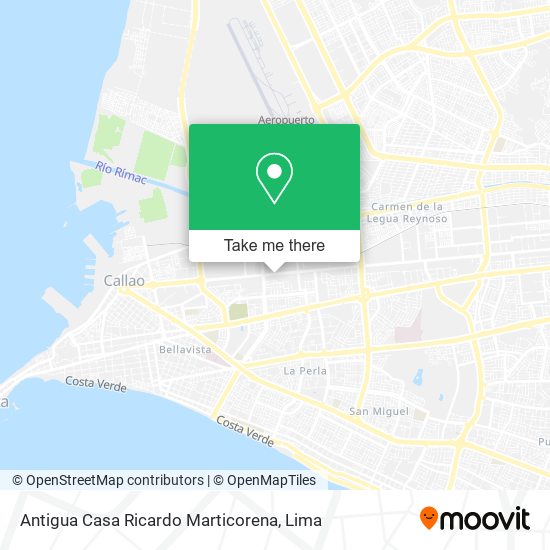 Antigua Casa Ricardo Marticorena map