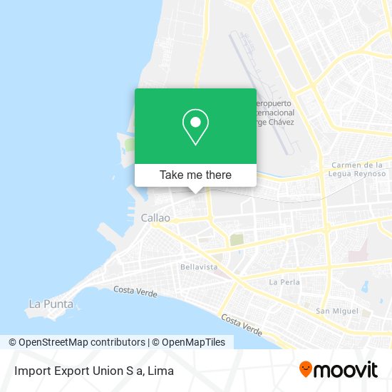 Mapa de Import Export Union S a