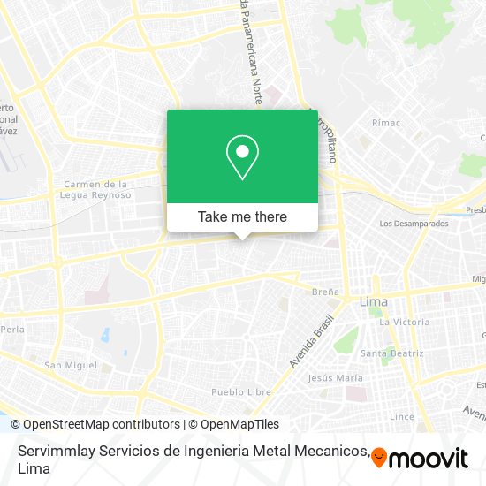 Servimmlay Servicios de Ingenieria Metal Mecanicos map