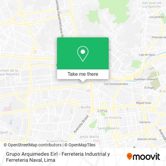 Grupo Arquimedes Eirl - Ferretería Industrial y Ferreteria Naval map