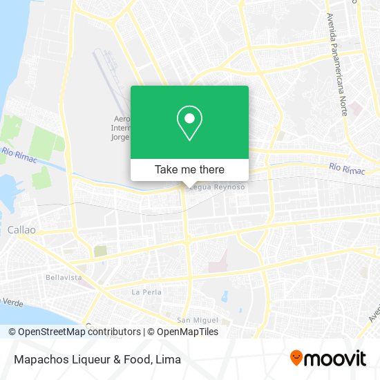 Mapachos Liqueur & Food map