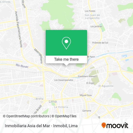 Mapa de Inmobiliaria Asia del Mar - Inmobil