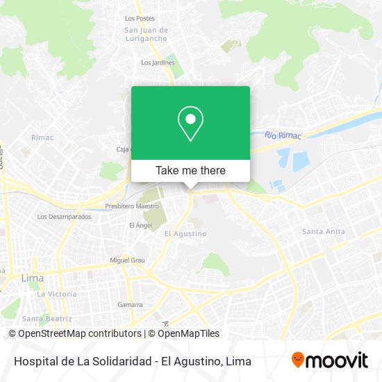 Hospital de La Solidaridad - El Agustino map