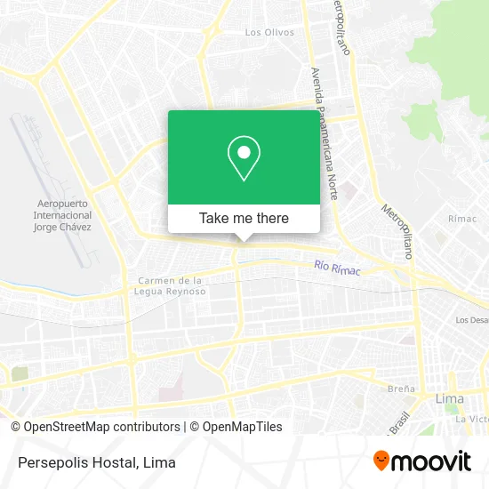 Persepolis Hostal map
