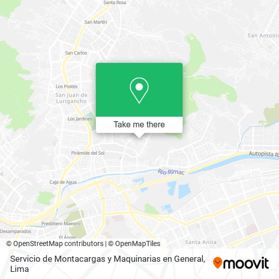 Servicio de Montacargas y Maquinarias en General map