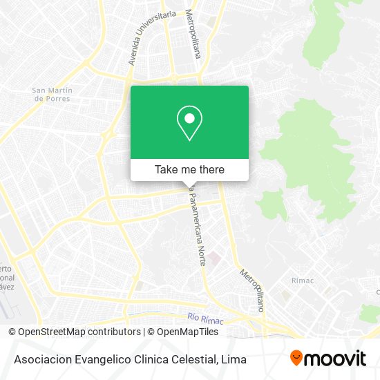 Asociacion Evangelico Clinica Celestial map