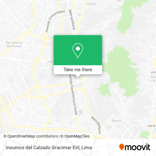 Mapa de Insumos del Calzado Gracimar Eirl