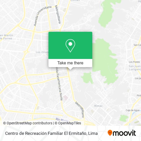 Centro de Recreación Familiar El Ermitaño map