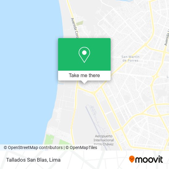 Tallados San Blas map