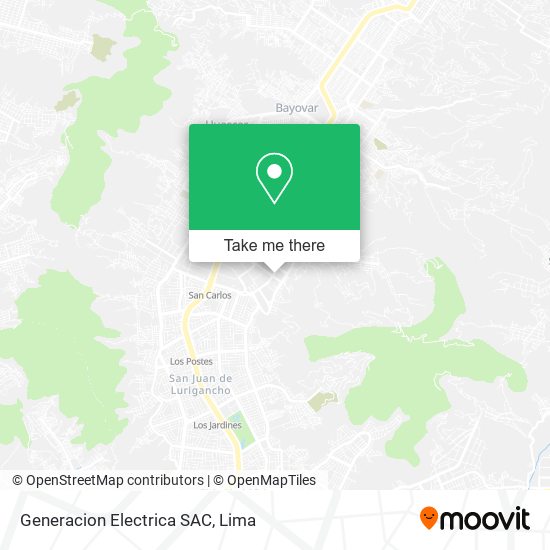 Generacion Electrica SAC map