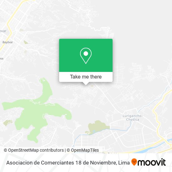 Asociacion de Comerciantes 18 de Noviembre map