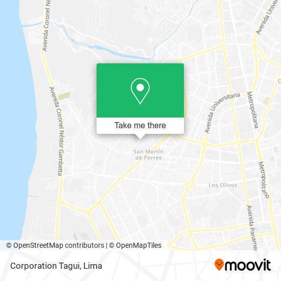 Mapa de Corporation Tagui