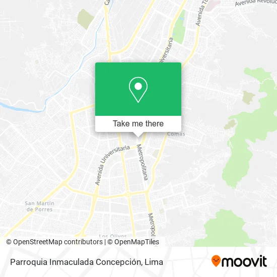 Mapa de Parroquia Inmaculada Concepción
