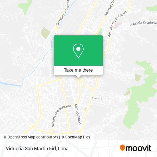 Vidrieria San Martin Eirl map