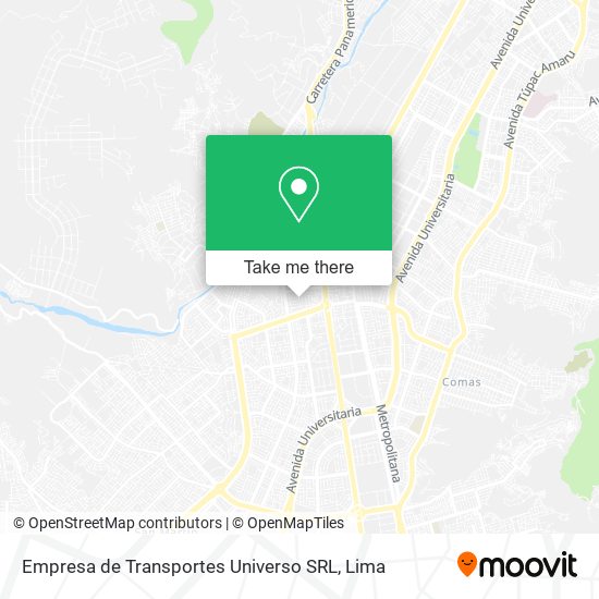 Empresa de Transportes Universo SRL map