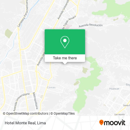 Hotel Monte Real map