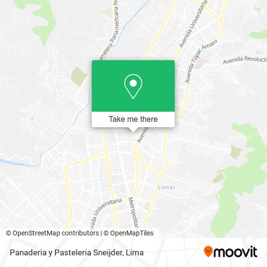 Panaderia y Pasteleria Sneijder map