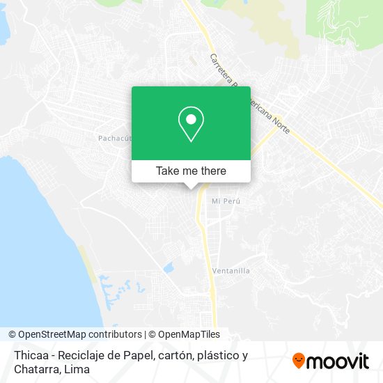 Thicaa - Reciclaje de Papel, cartón, plástico y Chatarra map