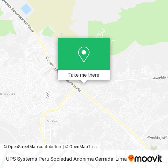 UPS Systems Perú Sociedad Anónima Cerrada map